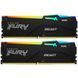 Оперативна пам'ять Kingston Fury Beast RGB DIMM DDR5 32 Гб (2 &times; 16 ГБ) (KF556C40BBAK2-32) H00000254723 фото 1