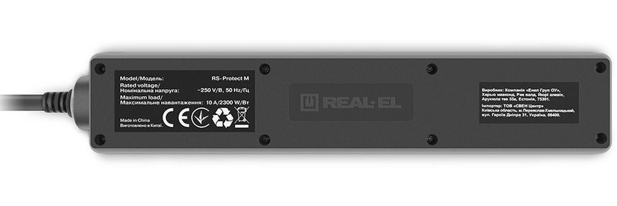 Мережевий фільтр REAL-EL 5м 5-розеточний EU (EL122300030) H00000335682 фото