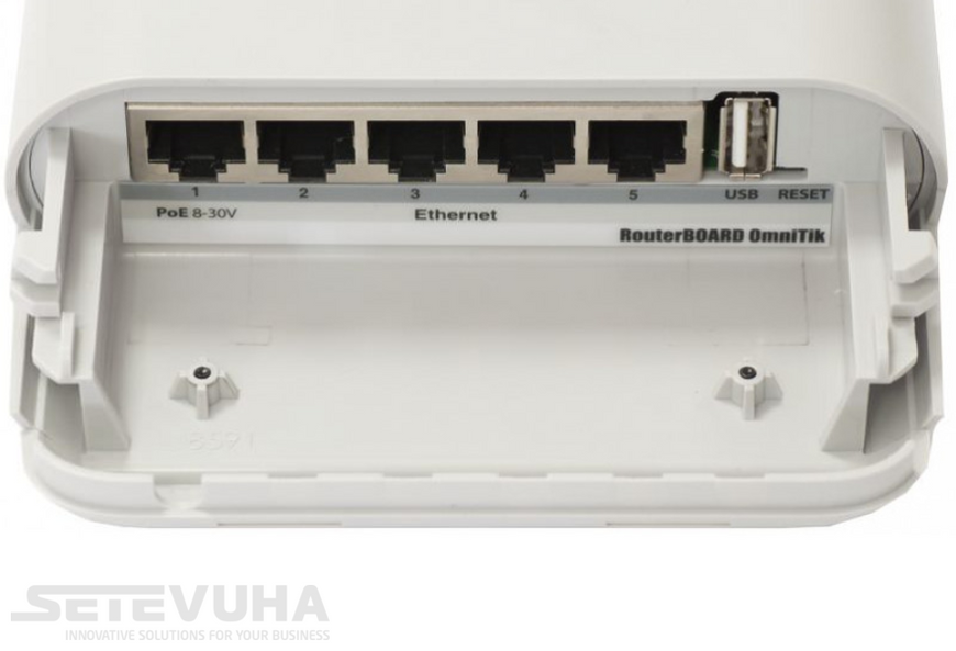 Бездротова точка доступу MikroTik OmniTIK 5 (RBOmniTIKU-5HnD) H00000000687 фото