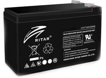 Акумуляторна батарея Ritar 7,5 Аг AGM 12 В (RT1275B) H00000100384 фото