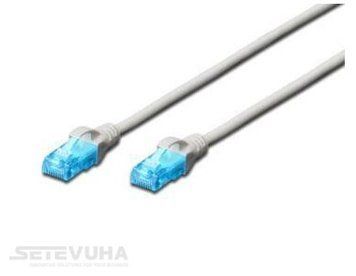Патч корд DIGITUS UTP Cat. 5e 20 м PVC Сірий (DK-1511-200) H00000006827 фото