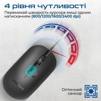 Мышь Promate (cm-2400.black) H00000457416 фото