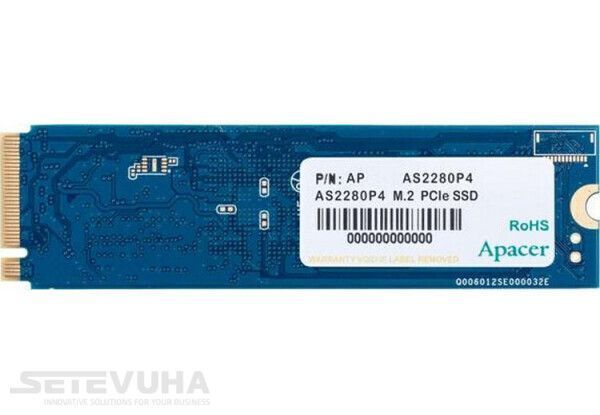 SSD диск Apacer AS2280P4 256ГБ PCIe 3.0 x4 М.2 2280 3D TLC (AP256GAS2280P4-1) H00000023732 фото
