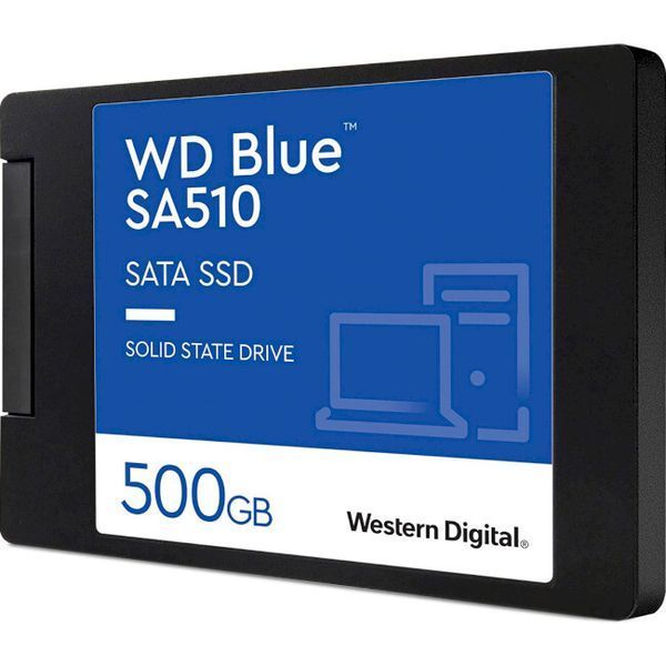 SSD диск WD Blue SA510 500ГБ SATA III 2.5" 3D NAND TLC (WDS500G3B0A) H00000252396 фото
