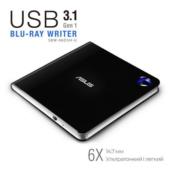 Оптичний привід ASUS (SBW-06D5H-U/BLK/G/AS) H00000148542 фото