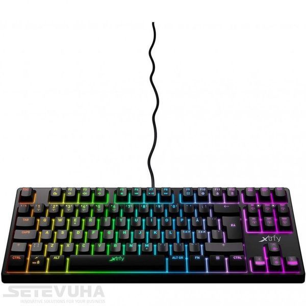 Клавиатура Xtrfy игровая проводная (XG-K4-RGB-TKL-R-UKR) H00000036126 фото