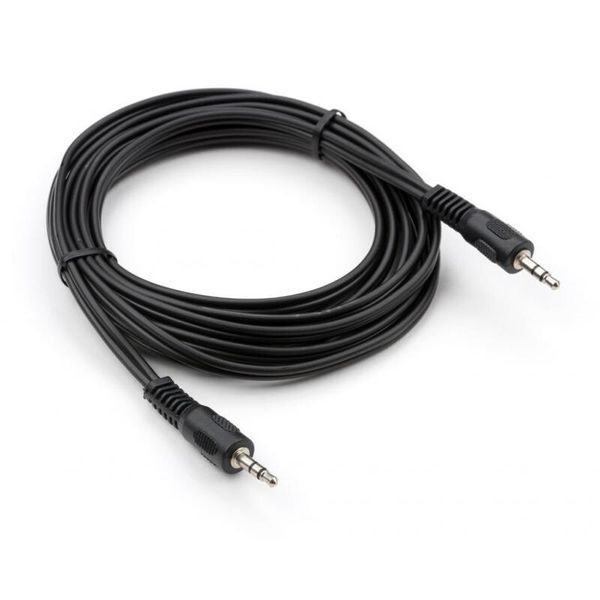 Кабель Vinga mini-jack 3.5 мм - mini-jack 3.5 мм 3 м (VCPDCJ35MM3BK) H00000204191 фото