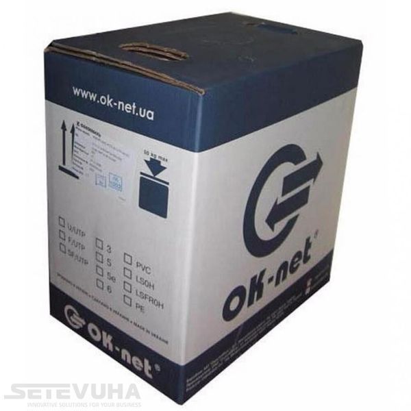 Кабель витая пара OK-Net UTP Cat 5e PVC 4 х 2 х 0.51 (49252m305) H00000004076 фото