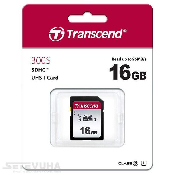 Карта памяти Transcend 300S SD 16ГБ (TS16GSDC300S) H00000038385 фото