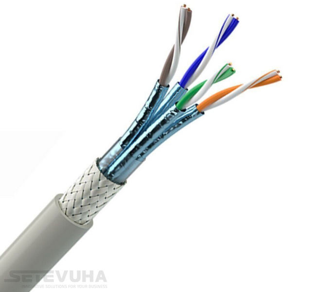 Кабель витая пара OK-Net S/FTP Cat 7 LSZH 4 х 2 х 0.56 (7935040m500) H00000011597 фото