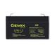 Акумуляторна батарея Gemix 1.2 Аг AGM 6 В (LP6-1.3F1) H00000348631 фото 1