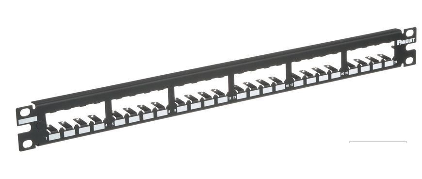 Патч-панель Panduit 1U наборная 24 порта FTP/STP (CP24BLY) H00000002281 фото