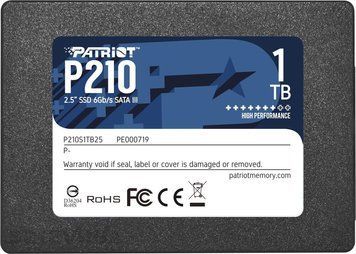 SSD диск Patriot P210 1ТБ SATA III 2.5" 3D NAND TLC (P210S1TB25) H00000032652 фото