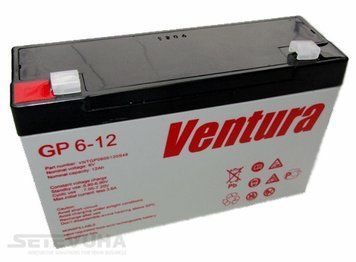 Акумуляторна батарея Ventura 12 Аг AGM 6 В (GP 6-12) H00000000239 фото
