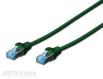 Патч корд DIGITUS SF/UTP Cat. 5e 0.5 м PVC Зелений (DK-1531-005/G) H00000026489 фото