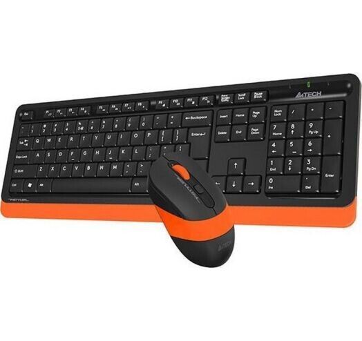 Клавіатура + миша A4Tech бездротова (FG1010 (Orange)) H00000075708 фото