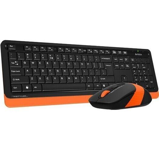 Клавіатура + миша A4Tech бездротова (FG1010 (Orange)) H00000075708 фото