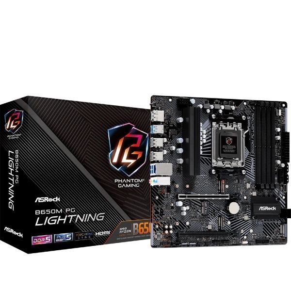 Материнська плата ASRock (B650M PG LIGHTNING) H00000399152 фото