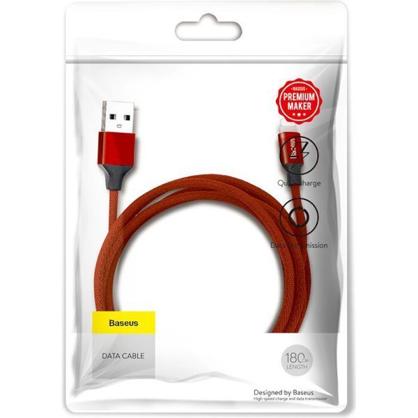 Кабель BASEUS USB Type A - Apple Lightning 1.8 м USB 2.0 (CALYW-A09) H00000180302 фото