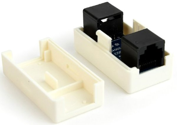 Соединитель витой пары Cablexpert UTP Cat 6 под коннекторы RJ-45 белый (NCA-LC6-01) H00000252232 фото