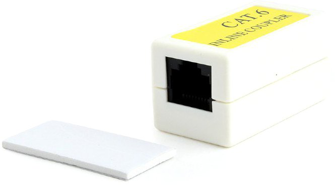 Соединитель витой пары Cablexpert UTP Cat 6 под коннекторы RJ-45 белый (NCA-LC6-01) H00000252232 фото