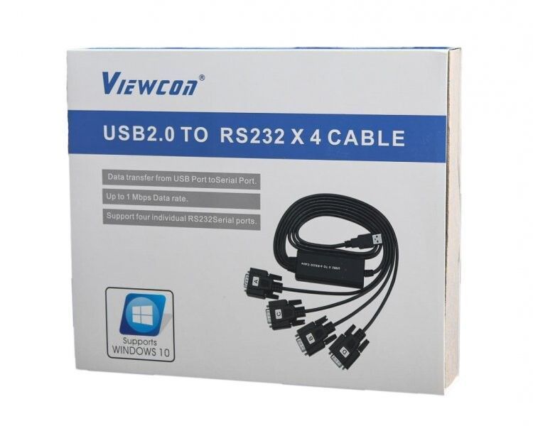 Кабель Viewcon USB Type A - RS-232 (COM) 1.4 м USB 2.0 (VE671) H00000184853 фото