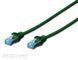 Патч корд DIGITUS SF/UTP Cat. 5e 0.5 м PVC Зелений (DK-1531-005/G) H00000026489 фото