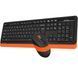Клавіатура + миша A4Tech бездротова (FG1010 (Orange)) H00000075708 фото 4