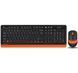 Клавіатура + миша A4Tech бездротова (FG1010 (Orange)) H00000075708 фото 1