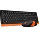 Клавіатура + миша A4Tech бездротова (FG1010 (Orange)) H00000075708 фото 2