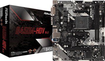 Материнская плата ASRock AM4 (B450M-HDV R4.0) H00000174723 фото