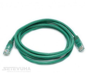 Патч корд Kingda UTP Cat. 5e 2 м PVC Зелений (PAUT3200-GN) H00000002703 фото