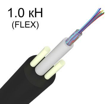 Оптичний кабель RCI SM (G.652D) 4 волокна 1м (S-CFP(NA)Fda-004 E9/125 (FLEX)) H00000043018 фото