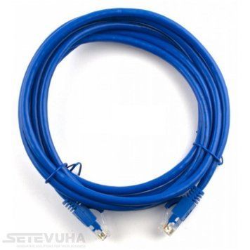 Патч корд Ritar UTP Cat. 6 50 м PVC Синій (PCR-CU6/50Be) H00000043467 фото