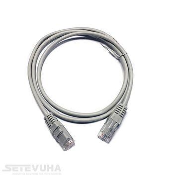 Патч корд L&W ELECTRONICAL UTP Cat. 6a 5 м PVC Сірий (PC001-C6A-500) H00000014333 фото