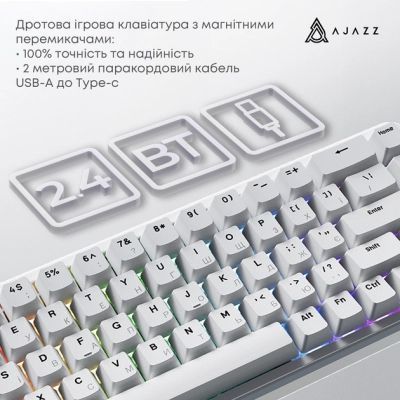 Клавіатура Ajazz (AK680-WM-W-A) H00000486304 фото