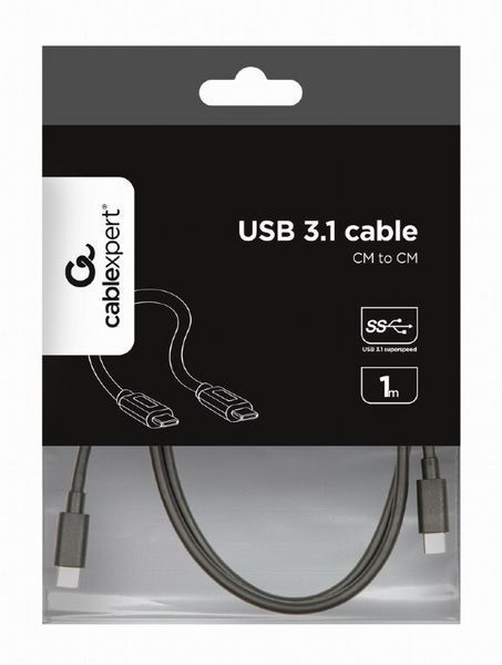 Кабель Cablexpert USB Type C - USB Type C 1 м USB 3.1 Gen 2 (CCP-USB3.1-CMCM-1M) H00000180058 фото