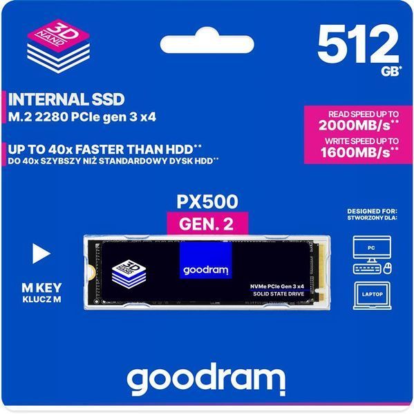 SSD диск GOODRAM (SSDPR-PX500-512-80-G3) H00000446722 фото