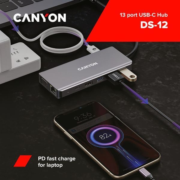 USB-хаб Canyon (CNS-TDS12) H00000222046 фото