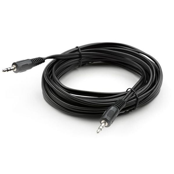 Кабель Vinga mini-jack 3.5 мм - mini-jack 3.5 мм 5 м (VCPDCJ35MM5BK) H00000204192 фото