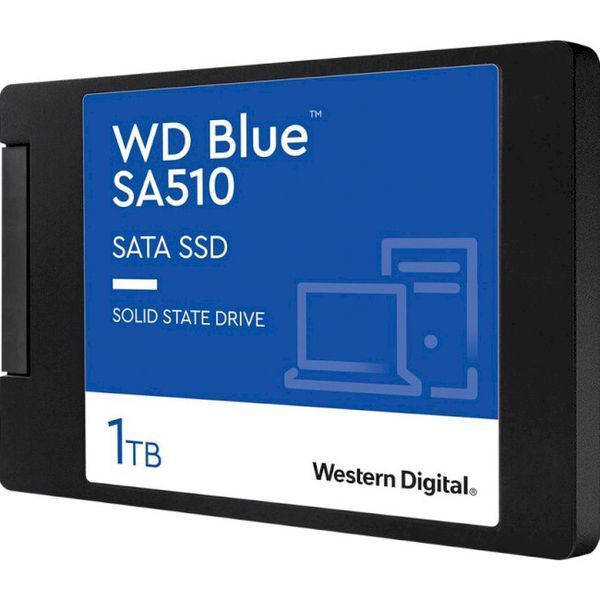 SSD диск WD Blue SA510 1ТБ SATA III 2.5" 3D NAND TLC (WDS100T3B0A) H00000257451 фото
