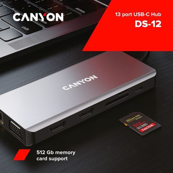 USB-хаб Canyon (CNS-TDS12) H00000222046 фото