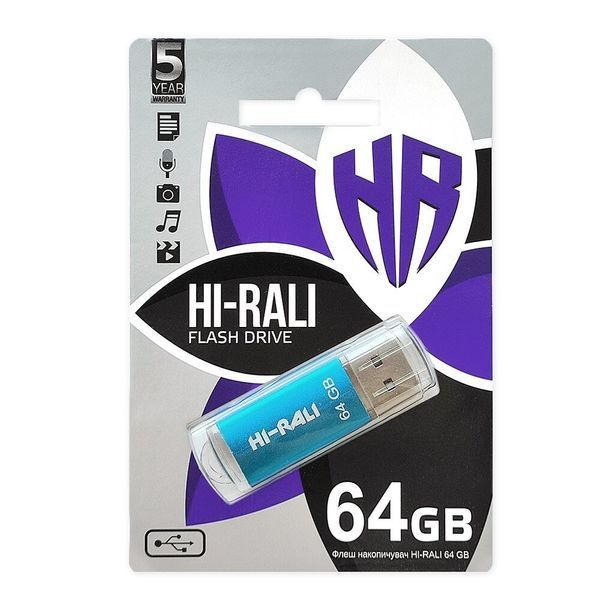 Флеш пам'ять USB Hi-Rali (HI-64GBVCBL) H00000327692 фото