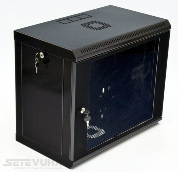 Телекоммуникационный шкаф CMS 9U 19" 350 мм (UA-MGSWA935B) H00000001784 фото