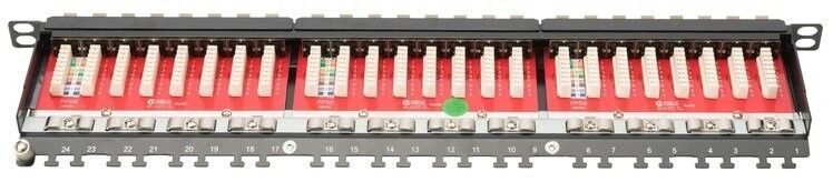 Патч-панель DIGITUS 0.5U 24 порта FTP/STP кат. 6a (DN-91624S-SL-EA) H00000135129 фото