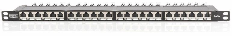 Патч-панель DIGITUS 0.5U 24 порта FTP/STP кат. 6a (DN-91624S-SL-EA) H00000135129 фото