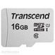 Карта памяти Transcend 300S microSD 16ГБ (TS16GUSD300S-A) H00000038388 фото 1