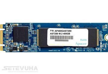 SSD диск Apacer AST280 480ГБ SATA III M.2 2280 3D TLC (AP480GAST280-1) H00000026224 фото