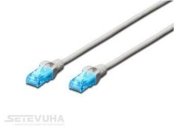 Патч корд DIGITUS UTP Cat. 5e 1 м PVC Білий (DK-1512-010/WH) H00000004514 фото