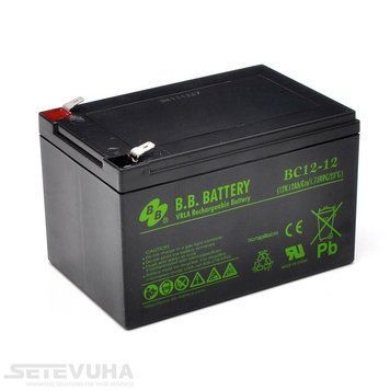 Аккумуляторная батарея B.B. Battery 12 Ач AGM 12 В (BС 12-12) H00000037635 фото